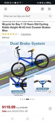 hoytkolity 20 inch Kids Bike for Boy 7-13 Years Old Cycling Kiddo Open Box
