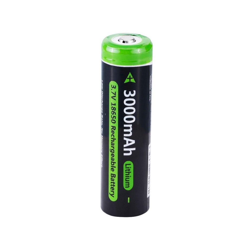 1-100x Button Top 3000mAh Battery 3.7V Rechargeable Batteries Cell f/ Flashlight