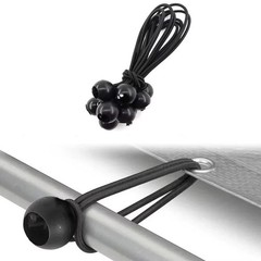 6&Prime; Ball Bungee Bungie Cord 25-100Pack Black Heavy Duty Canopy Tarp Tie Downs