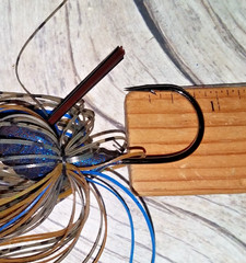 1.6 oz Musky CHATTER BLUE/BROWN/OLIVE/ STUDFINDER SILVER HAMMERED NORTHLAND USA