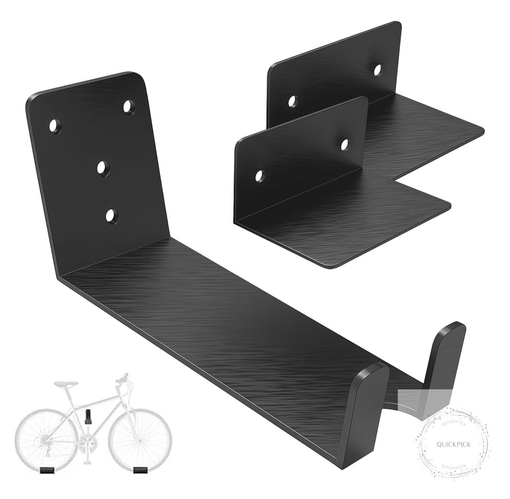 Bike Pedal Hanger Wall Mount,Heavy Duty Horizontal Bike Rack for Garage Wall,