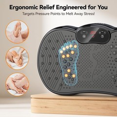 Vibration Plate Exercise Machine 120 Speed Levels 9 Workout Modes Weight Loss