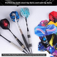 Dart Flights Replacement Plastic 90pcs Standard for Steel Soft Tip Games