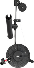 Depthking #1060 Manual Downrigger with Rod Holder – Black, Medium Size