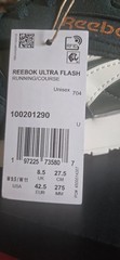 Reebok Ultra Flash Green/White Low Top Lace-Up Cushioned Running Sneaker 9.5