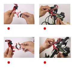 360° Bike Motorcycle Stand Aluminum Handlebar Mount Bicycle Cell Phone Holder