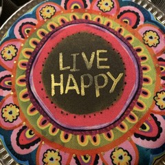 Natural Life Live Happy Plastic & Stainless Steel BOHO CANTEEN Hiking Outdoors