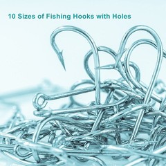 300PCS Small High-Carbon Steel Barbed Fishing Varies (Small To Large), Silver