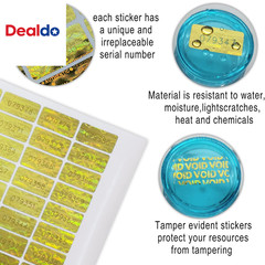 580 Pcs 0.787X0.39 Inch High Security Tamper Evident Seal Warranty Void Original