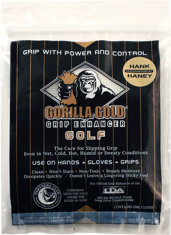 Gorilla Gold Grip-Enhancing Reusable Towel – Sports, Tennis, Pole Fitness, Golf