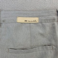 Travis Mathew Gray Heathered Herringbone Casual Shorts Size 38 Golf Walking