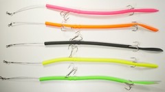 (2 Pack) Double Treble Classic Cuda Tube -Yellow, Black, Green, Orange, Pink,Mix