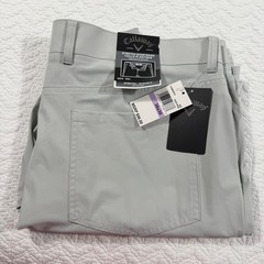 Callaway Golf Pants High Rise Mens 38×30 Gray Polyamide Elastane Stretch NWT