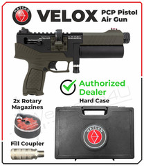 Hatsan Velox Bolt Semi-Auto PCP OD Green .22 Cal Air Pistol HGVLX22OD
