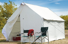 Water Resistant 10X12&prime; Canvas Tent Floor Heavy-Duty PVC Flooring for Wall Tent