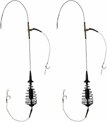 HUNGRYFISH Fishing Feeder Cage Rig Kit (2 Pack) 30g
