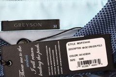 Greyson Golf Magic Dragon Polo Mens Size Medium Aegean New INV13107084