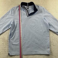 Footjoy 1/4 Zip Men’s Large Golf Pullover Baby Blue Preppy Performance Casual