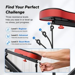 MERACH R07 2in1 Rowing Machine Squat Exercise Gym Equipment Abs Fitness Trainer