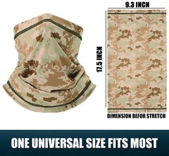 Tactical Balaclava Camo Neck Gaiter Face Mask Scarf Breathable Bandana Cover US