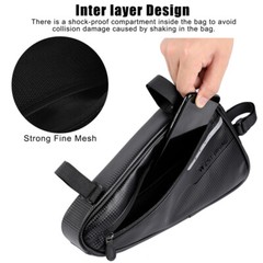 WEST BIKING Waterproof Bicycle Frame Bag Reflective Cycling Bike Triangle Bag 3L