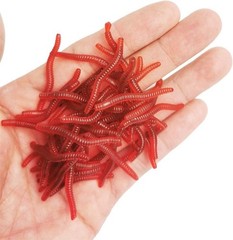 Realistic 1.6in Soft Earthworm Fishing Lures – 200 Pieces for Ultimate Catch