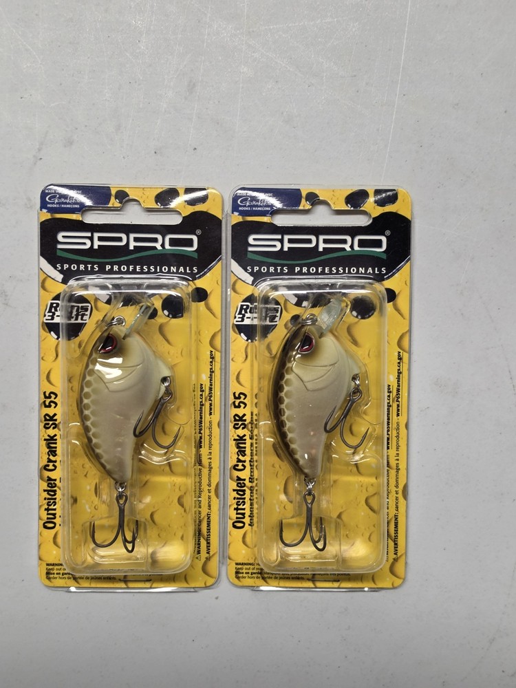 (LOT OF 2) SPRO Outsider Crank SR 55 / River Gold