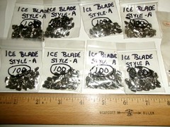 *READ* Unknown Quantity Assorted Ice Jig Blades Lure