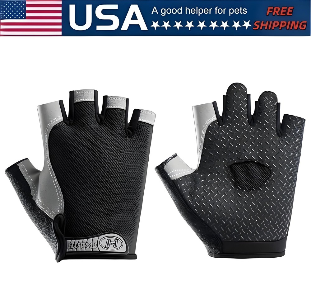 Unisex Half Finger Bike Gloves Breathable Non-Slip Summer Fitness Sports Gloves