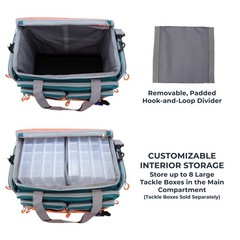 Osage River Large Saltwater Resistant Fish Tackle Bag Waterproof Bottom Green