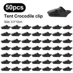 100Pcs Reusable Tent Tarp Tarpaulin Clip Heavy Duty Clamp Buckle