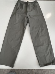 Columbia Mens Pants Polyvinyl Chloride Size Large Rain Vented Elastic Waist