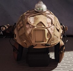 OD GREEN NIJ LEVEL IIIA TACTICAL HELMET WALKERS 24NRR EARMUFFS IFF INFORCE LIGHT