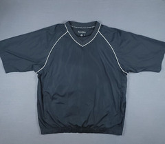 FootJoy Golf Men&rsquo;s XL Short Sleeve V-Neck Pullover Windbreaker Black