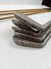 Vintage Antique Bristol Sam Parks Jr Golf Club Set Plastic Coated Steel Shafts