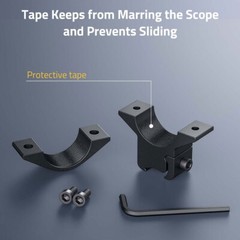 1 » Medium Profile Scope Rings For 3/8&prime; or 11mm Dovetail Airsoft, 10/22, Rimfire