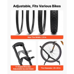 Uimoso Foldable Freestanding Bike Storage Rack for Garage and Home Use