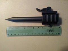 1/2&Prime;OD Steel Picatinny Rail Rifle,Shotgun,Crossbow Spike Bayonet Glass Breaker