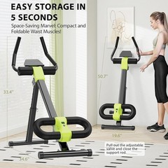 Upgraded Ab Workout Machine Core Strength Equipment Adjustable Ergonomic Design