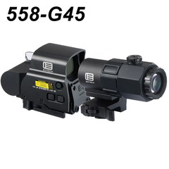 558 Holographic Red Green Reflex Sight Scope G33 G43 3X /G45 5X Magnifier Combo