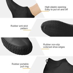 Anti-slip Silicone Rain Shoe Covers Reusable Waterproof Shoes Cover Protector