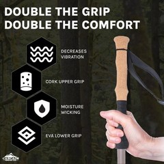 Tain Tech Trekking Poles Carbon Fiber Monopod Walking Or Hiking Sticks With With