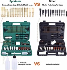 New Universal Gun Rifle Pistol Handgun Shotgun Firearm Cleaning Kit Set w/Case