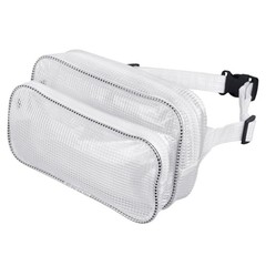10.6 Inch Fanny Pack Tool Bag -Transparent & Anti-static Cleanroom Waist White
