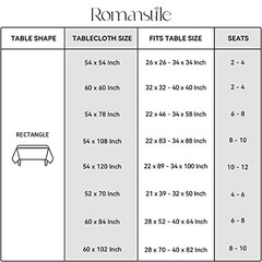 Rectangle Vinyl Tablecloth, 100% 52&Prime; x 70&Prime; (Rectangular) Red and White