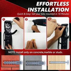 1-6 Pack Bike Wall Mount Rack Vertical Bicycle Hanger Hook Indoor Garage Storage