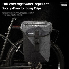 WEST BIKING Bike Double Pannier Set Waterproof Bicycle Rear Rack Pack Bag 32L