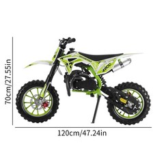 Gas Dirt Bikes Mini Dirt Bike 50CC 2-Stroke Gas Bike Motocross Moto for Kids