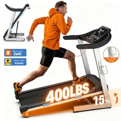 Foldable Treadmill with Incline Heavy Duty Treadmill 400+ lb Capacity for Home