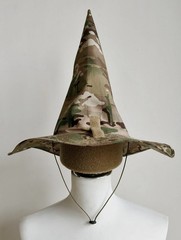 Outdoor Camouflage Hunting Tactical Large Brim Cosplay Wizard Hat